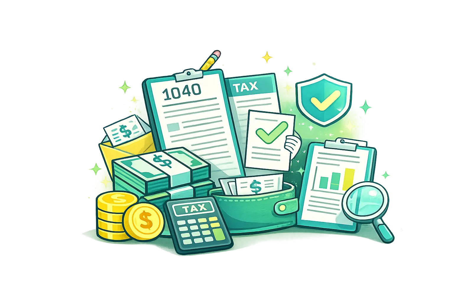 File taxes and claim benefits